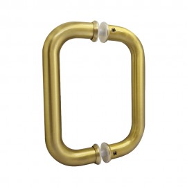 150mm Door Handle 19mm Dia. - Brushed Satin Brass