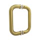 150mm Door Handle 19mm Dia. - Brushed Satin Brass
