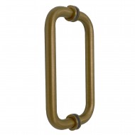 150mm Door Handle 19mm Dia. - Antique Brass