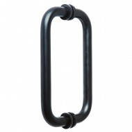 150mm Door Handle 19mm Dia. Black