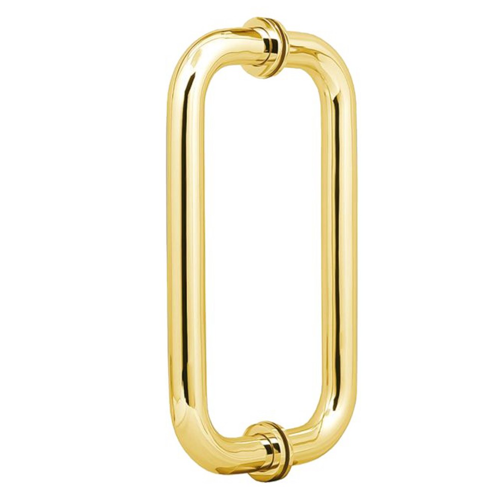 150mm Door Handle 19mm Dia. - Polished Brass