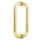 150mm Door Handle 19mm Dia. - Polished Brass