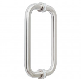 150mm Door Handle 19mm Dia. Satin Chrome