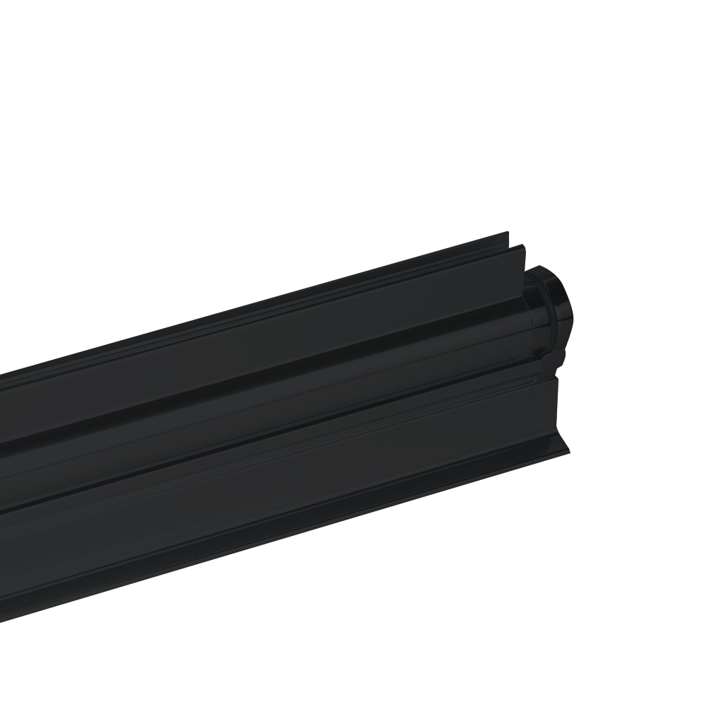 Full Length Lift & Lower Hinge - 6mm Glass - 2100mm - Black