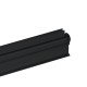 Full Length Lift & Lower Hinge - 6mm Glass - 2100mm - Black