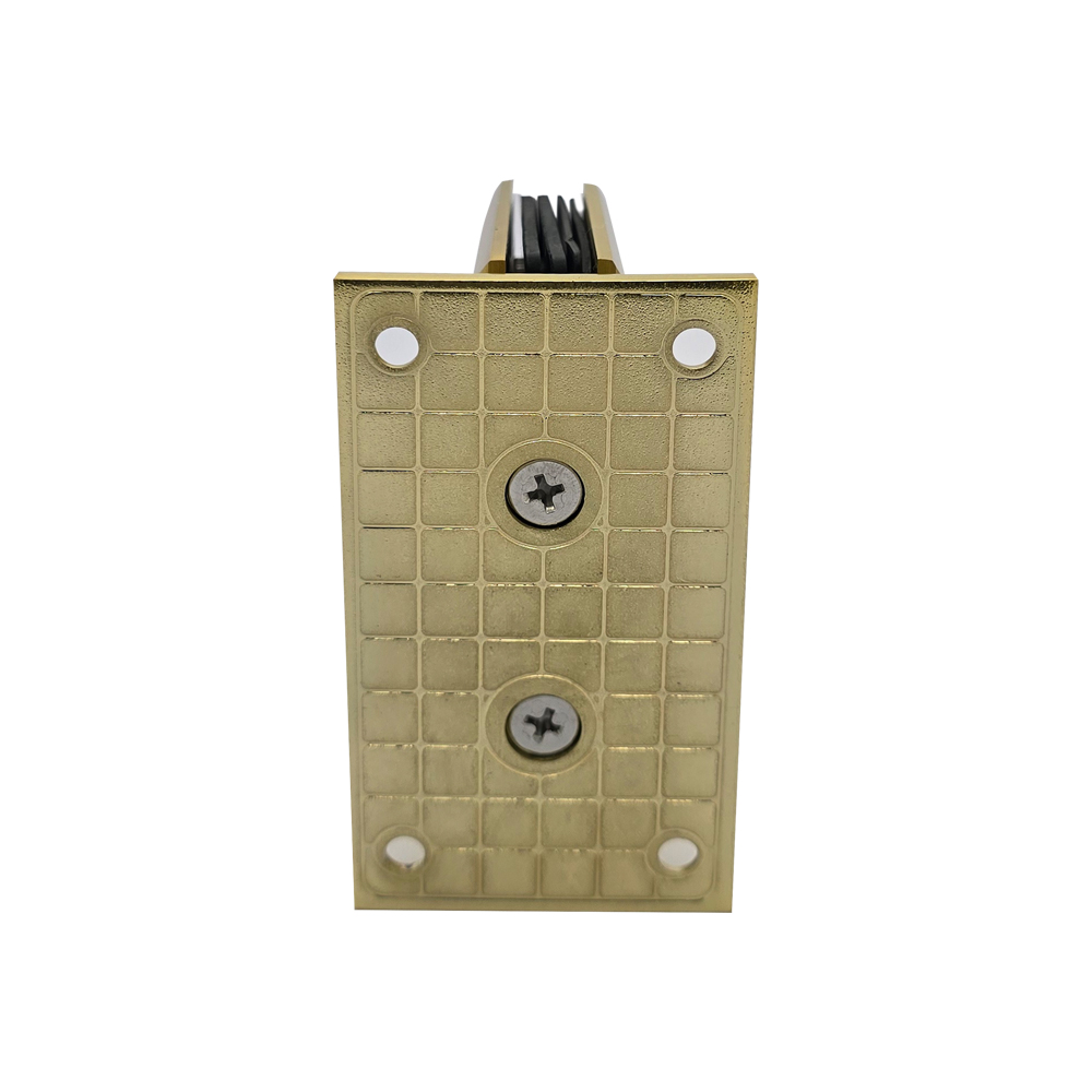 Shannon Range - Wall To Glass Hinge - Brushed Satin Brass