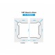 Shannon SQ Range - 180 Degree Glass To Glass Hinge - Black