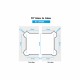 Shannon Range - 90 Degree Glass To Glass Shower Hinge - PC