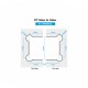 Shannon SQ Range - 90 Degree Glass To Glass Hinge - SC