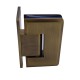 Single Wing Wall To Glass Shower Hinge - Antique Brass