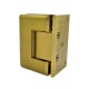 Single Wing Wall To Glass Shower Hinge - Brushed Satin Brass