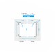 Amazon Range 180 Degree Glass To Glass Shower Hinge - PC