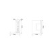 Amazon Range Offset Wall To Glass Shower Hinge - Matte Black