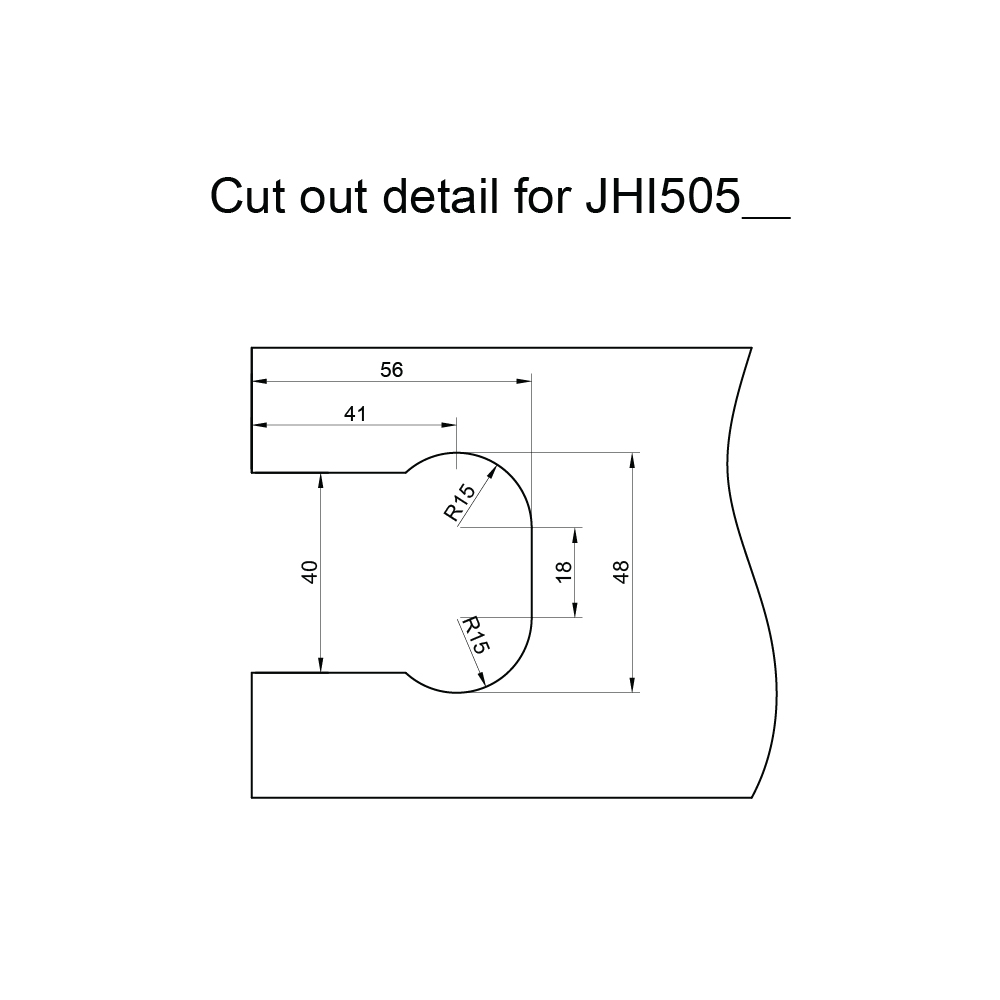 Verano Range - Single Wing Wall To Glass Hinge - PC