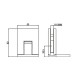 Verano Range - Single Wing Wall To Glass Hinge - PC