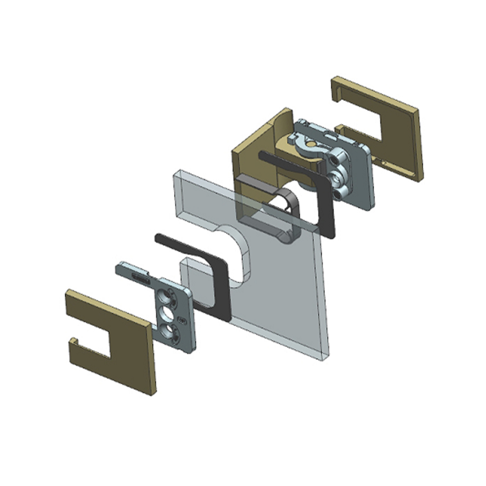 Verano Range - Single Wing Wall To Glass Hinge - PC