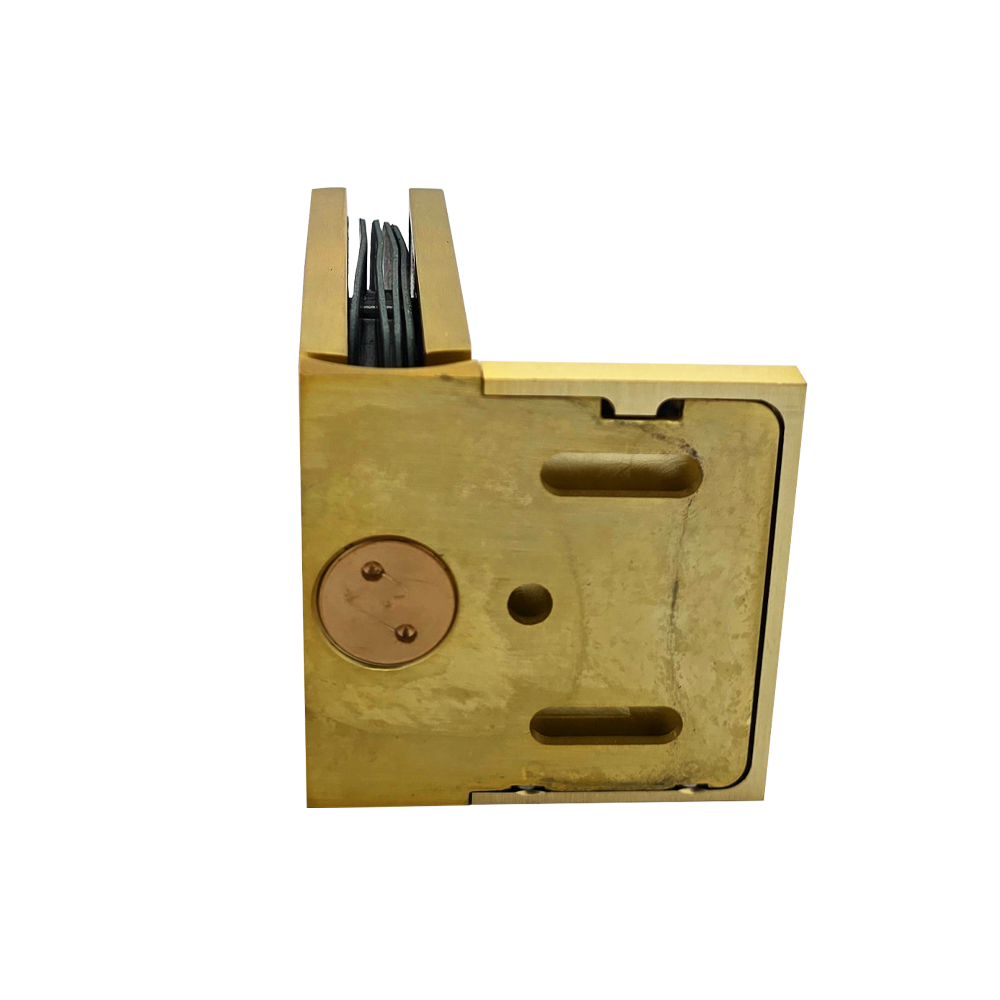 Verano Range - Single Wing Wall To Glass-Brushed Satin Brass