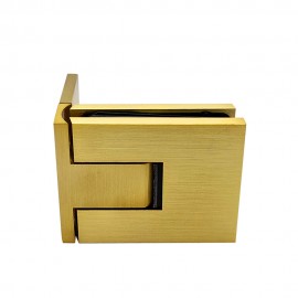 Verano Range - Single Wing Wall To Glass-Brushed Satin Brass