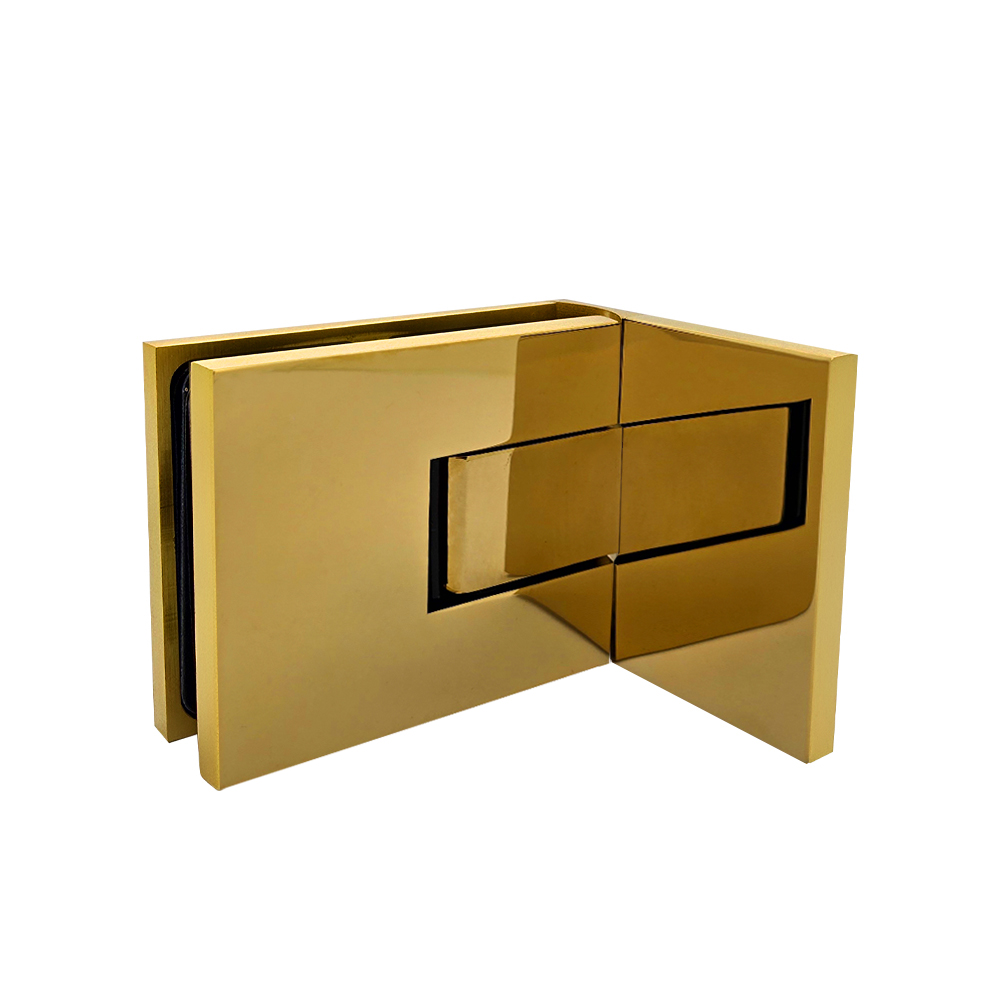 Verano Range - Single Wing Wall To Glass - Polished Brass