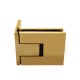 Verano Range - Single Wing Wall To Glass - Polished Brass