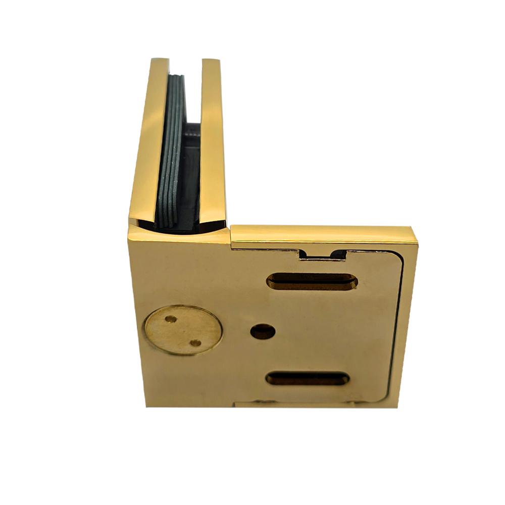 Verano Range - Single Wing Wall To Glass - Polished Brass