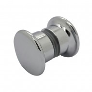 38mm x 20mm Shower Door Knob - Polished Chrome