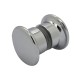 38mm x 20mm Shower Door Knob - Polished Chrome