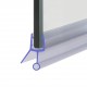 Bottom Wipe With Drip Rail - 10mm Glass