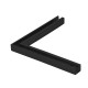 Shower Fixed Panel G2G Support - 8-10mm Glass - Black