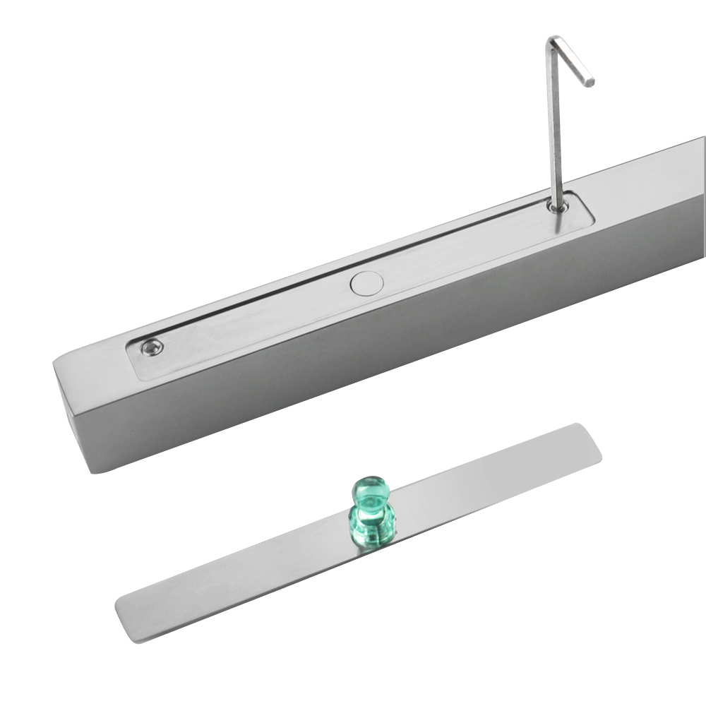 Shower Fixed Panel G2G Support - 8-10mm Glass - Chrome