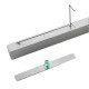 Shower Fixed Panel G2G Support - 8-10mm Glass - Chrome