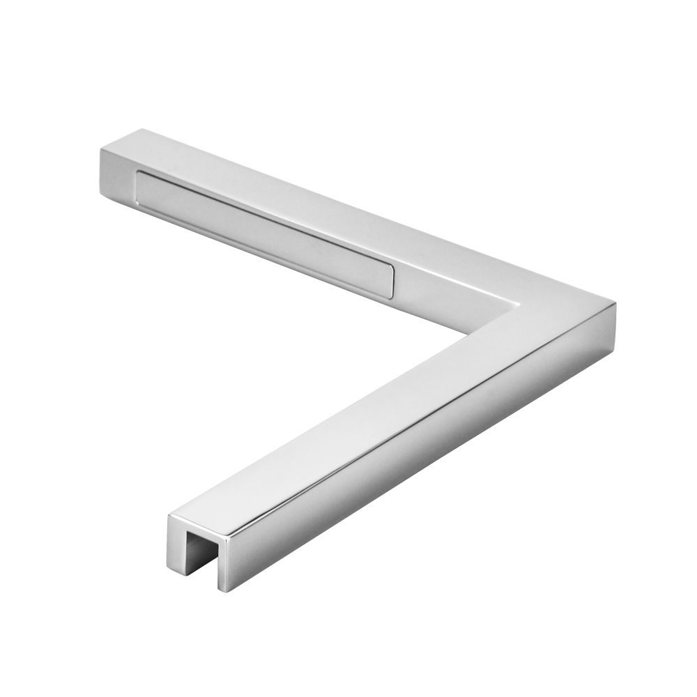 Shower Fixed Panel G2G Support - 8-10mm Glass - Chrome