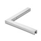 Shower Fixed Panel G2G Support - 8-10mm Glass - Chrome
