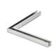 Shower Fixed Panel G2G Support - 8-10mm Glass - Chrome