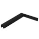 Shower Fixed Panel Support - 8-10mm Glass - Left - Black
