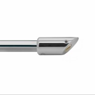 Reinforcement Bar 45 Degree Wall Mount - Polished Chrome