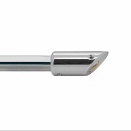 Reinforcement Bar 45 Degree Wall Mount - Polished Chrome
