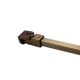 1200mm SQ Support Bar With Swivel Fitting - Antique Brass