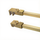 1200mm SQ Sup. Bar With Swivel Fitting - Brushed Satin Brass