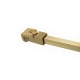1200mm SQ Sup. Bar With Swivel Fitting - Brushed Satin Brass