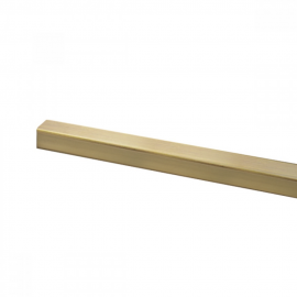 1200mm SQ Sup. Bar With Swivel Fitting - Brushed Satin Brass