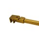 1200mm SQ Support Bar With Swivel Fitting - Polished Brass