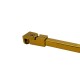 1200mm SQ Support Bar With Swivel Fitting - Polished Brass