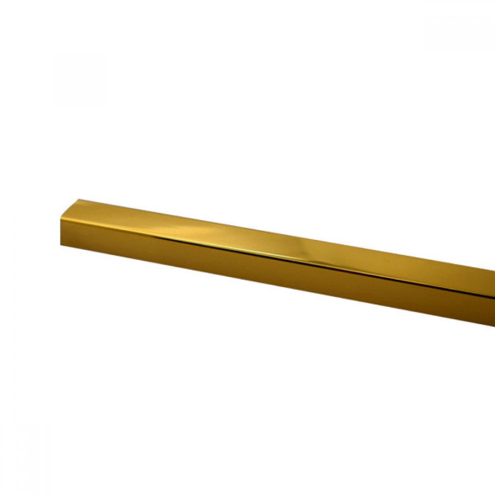 1200mm SQ Support Bar With Swivel Fitting - Polished Brass