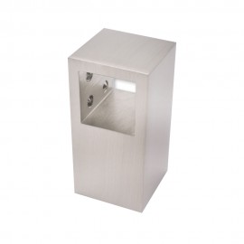 Square Reinforcing Bar T Joiner - Brushed Nickel