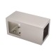 Square Reinforcing Bar T Joiner - Brushed Nickel