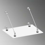 Complete 316 Stainless Steel Canopy Kit for max 13.5mm Glass