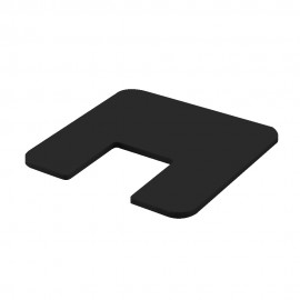 EaziRail End Post Slotted Covercap - Black