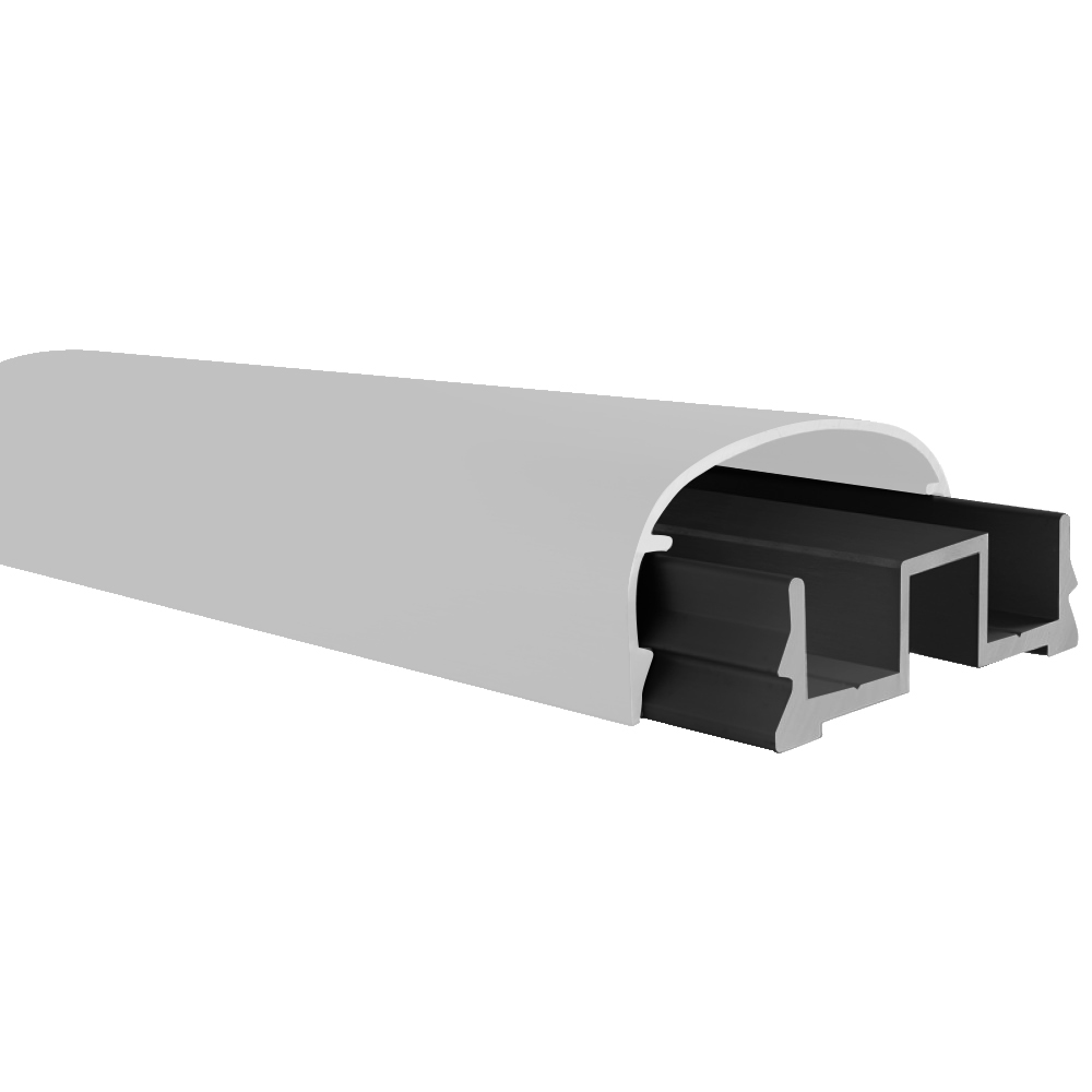EaziRail Handrail Base Profile - 3000mm - Black