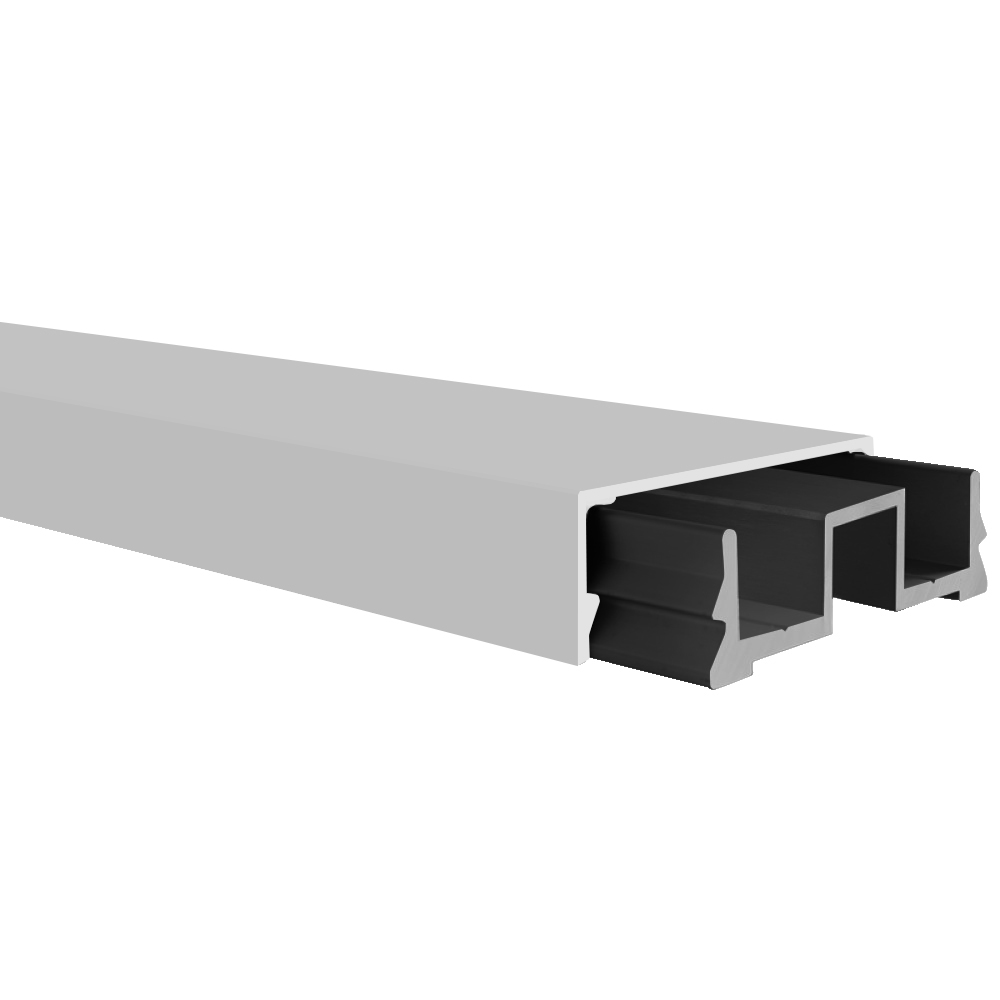 EaziRail Handrail Base Profile - 3000mm - Black